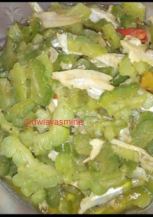 Foto resep Tumis teri pare sederhana