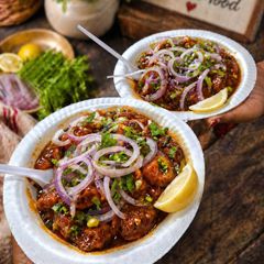 Street Style Vegetable Manchurian (Spicy & Saucy) A picture of Street Style Vegetable Manchurian (Spicy & Saucy).