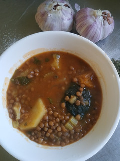 Una foto de Sopita de lentejas