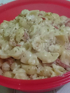 Foto resep Macaroni carbonara blackpaper without cheese