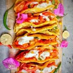 Mexican Tacos chaat A picture of Mexican Tacos chaat.