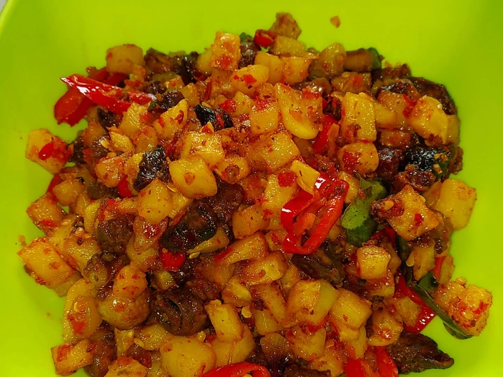 Cara Mudah Membikin Resep Sambel goreng kentang ati yang Lezat Anti Ribet, Lezat Sekali