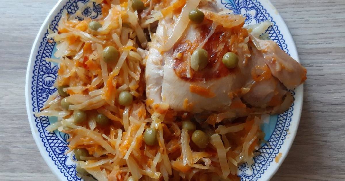 Капуста Тушеная С Курицей Рецепт Фото