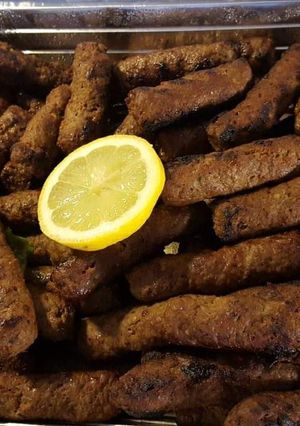 A picture of Beef seekh kebab.