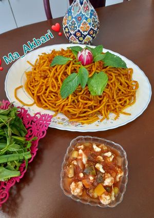 عکسی از دستور ماکارونی با سویا