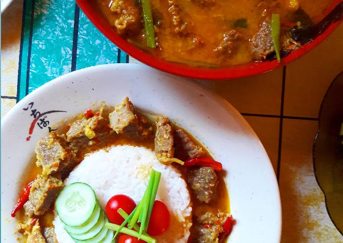 Nasi Gulai Sapi~Beef Curry Rice