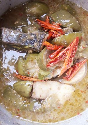 รูปของ แกงเขียวหวานมะเขือยาว🍆🐟🥥🌶