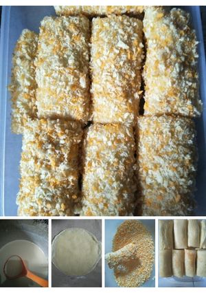Foto resep Risol isi kentang + potongan telur rebus 🍯