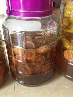 Hình của món Chanh đào mật ong rừng.