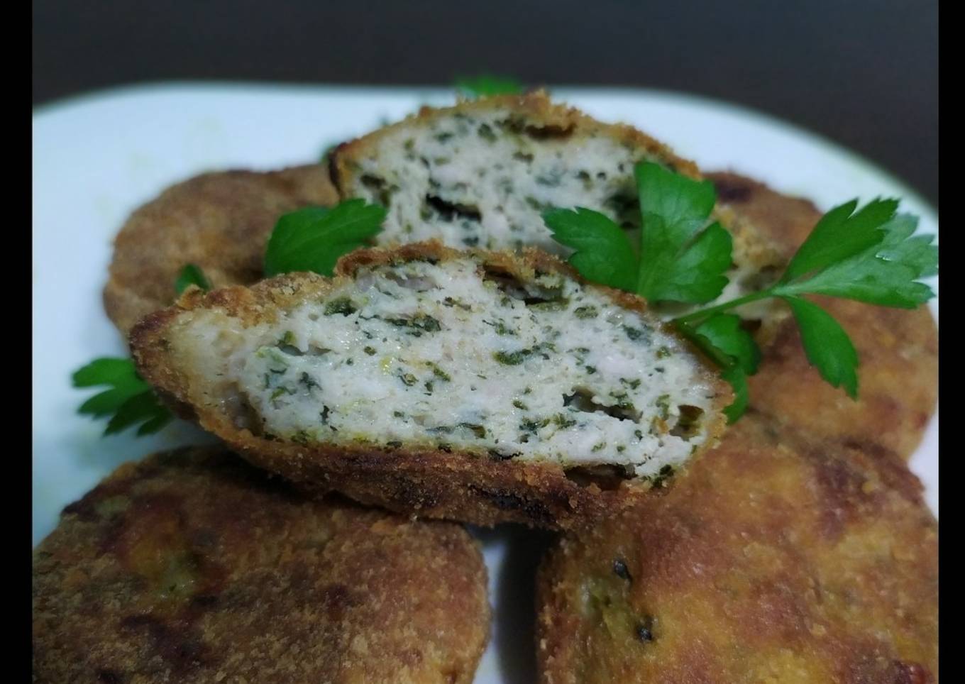 Nuggets de pollo con espinacas