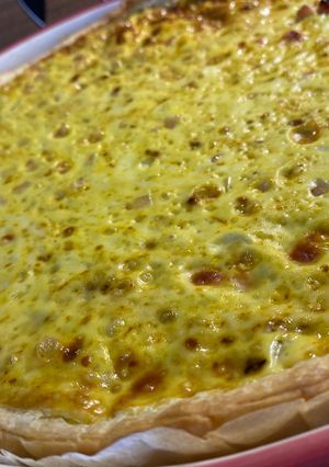 Une photo de Quiche au poulet sans lait
