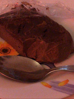 Una foto de Torta de mousse de chocolate amargo!