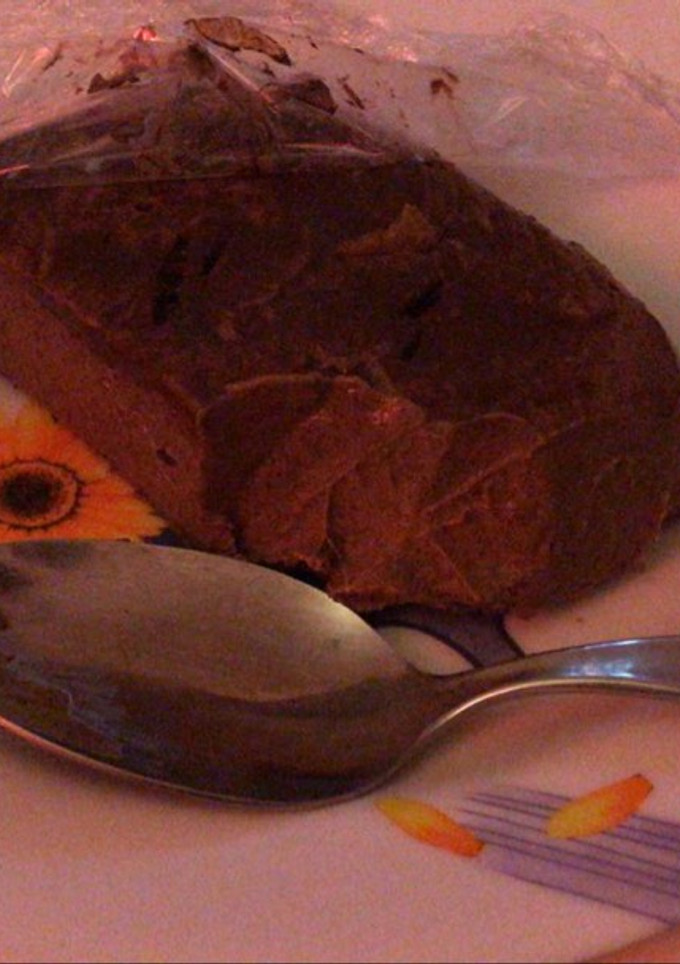 Una foto de Torta de mousse de chocolate amargo!