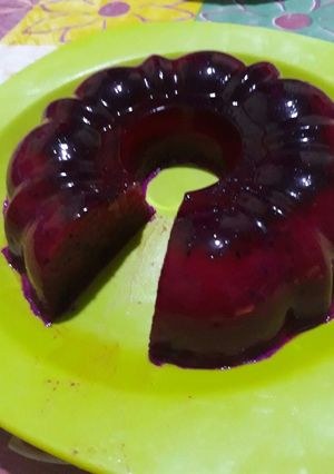 Foto resep Puding Buah Naga