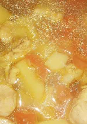 صورة لوصفة دجاج بالخضار 🍲🍲