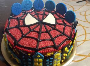 Una foto de Torta hombre Araña