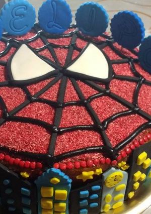 Una foto de Torta hombre Araña