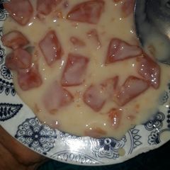 A picture of Pawpaw dessert #coconut/Tamarindcontest.