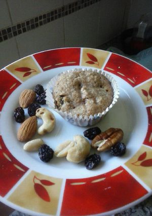 Una foto de Muffins veganos de frutos secos