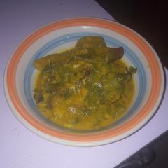 A picture of Oha soup.
