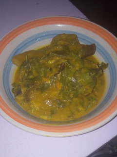 A picture of Oha soup.