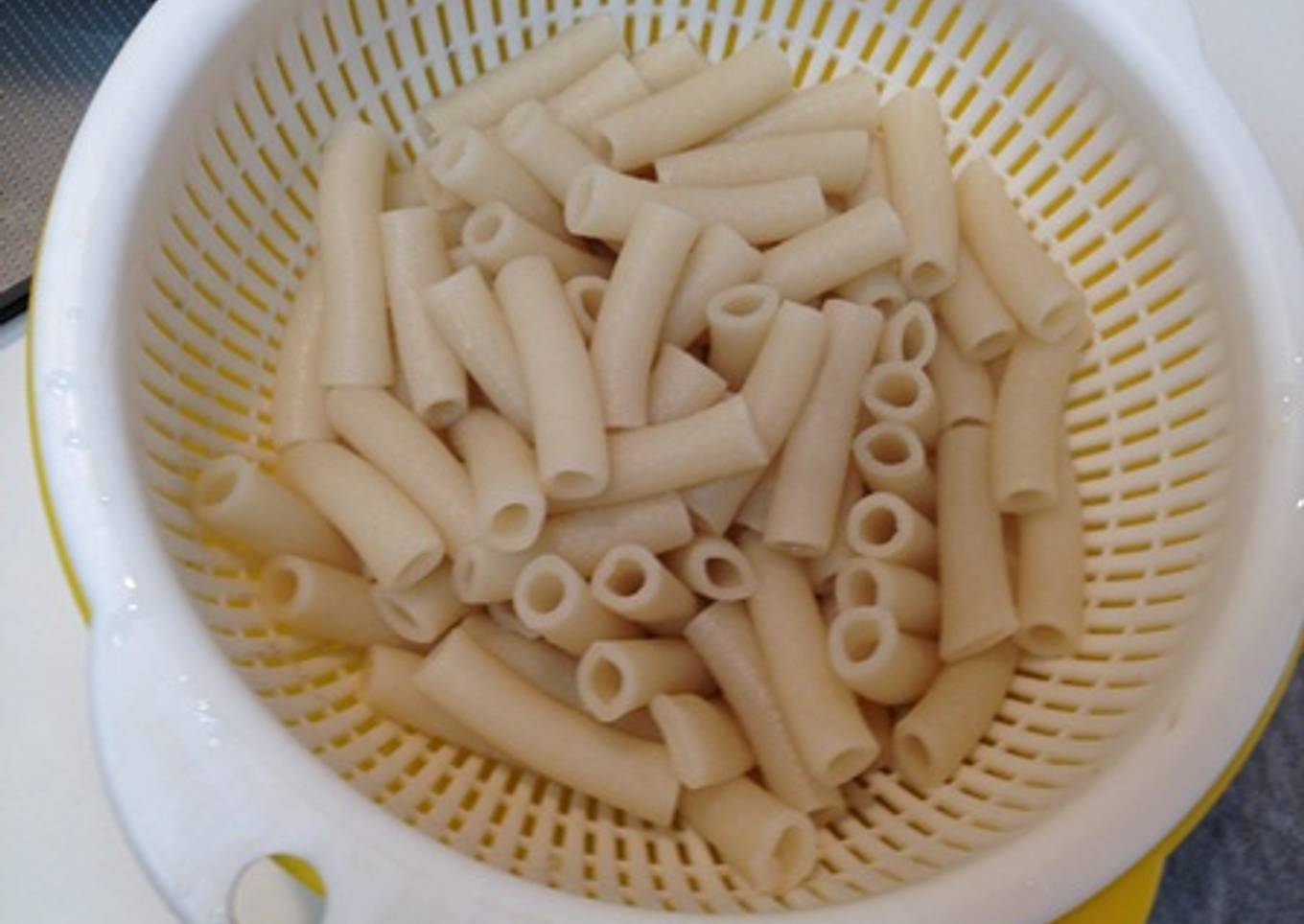microwave cooked pasta