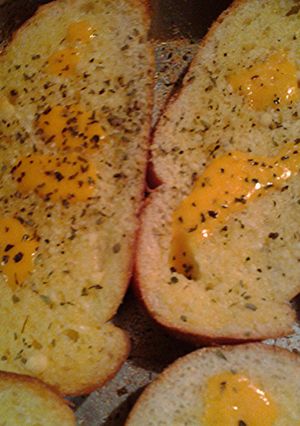 A picture of Rustic cheese bread.