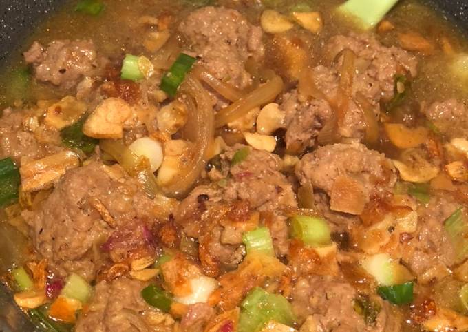 Resep Low carbs- bola bola daging oats, Lezat
