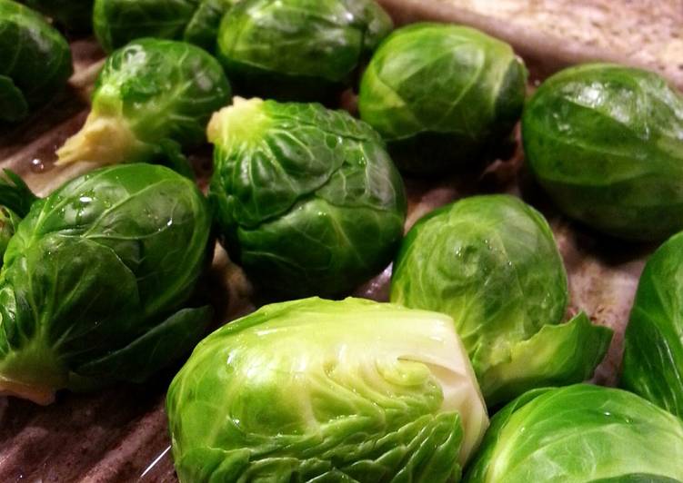 Steps to Prepare Homemade Roasted Brussel Sprouts