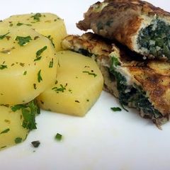 A picture of Spinach Eggs.