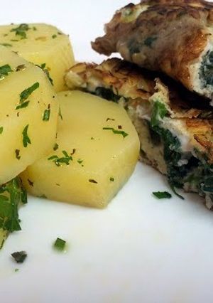 A picture of Spinach Eggs.