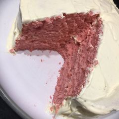 A picture of Strawberry Cake From Scratch 👌🍓(with Jello).