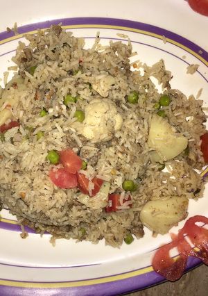 A picture of Vegetables rice.