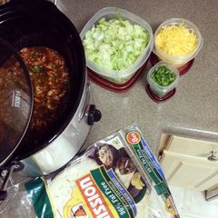 A picture of Chicken Enchilada Tacos.