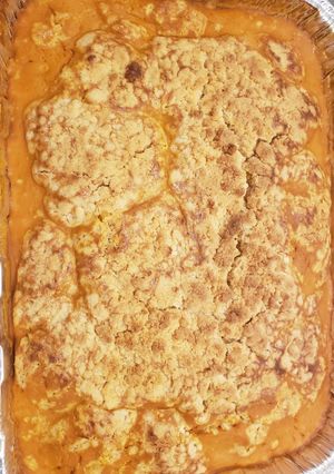 A picture of Pumpkin dump cake.