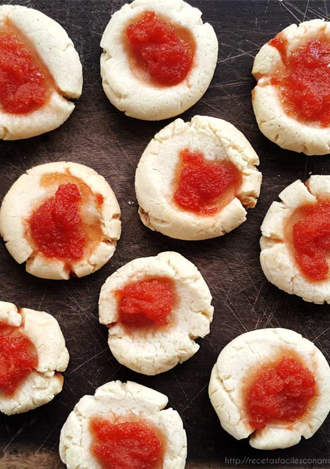 Una foto de Galletitas con membrillo (Pepas) con harina de arroz y maicena SIN GLUTEN, SIN LACTOSA Y ECONÓMICAS
