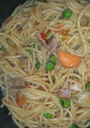 A picture of delish veg spaggy.