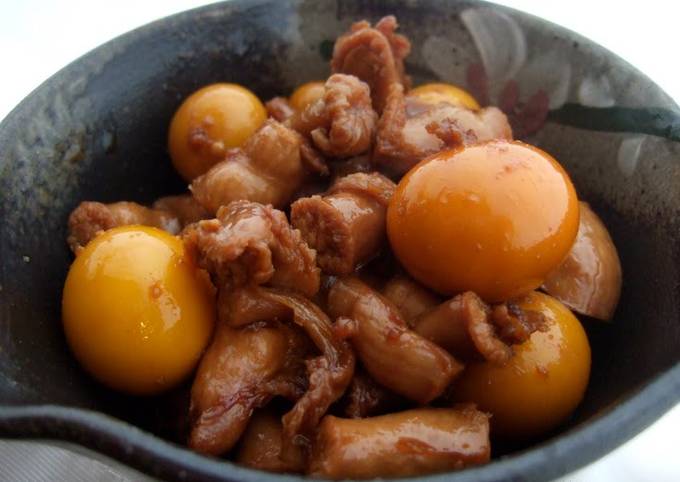 Home Recipe for Simmered Chicken Offal and Ovaries