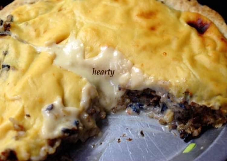 Steps to Prepare Homemade Macrobiotic Quiche with Brown Rice &amp; Root Vegetable