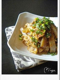 A picture of Stir-Fried Konnyaku with Miso Mayonnaise.