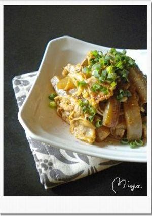 A picture of Stir-Fried Konnyaku with Miso Mayonnaise.
