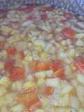 Salada de frutas quente