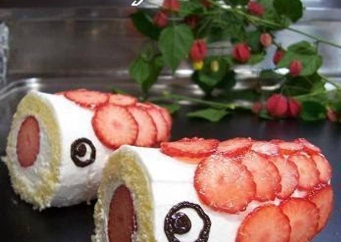 Recipe of Quick For Children&#39;s Day! A Koinobori Cake That Kids Will Love