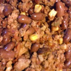 A picture of chelsea's turkey chili.