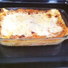 A picture of Lasagne with Lentils.