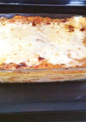 A picture of Lasagne with Lentils.