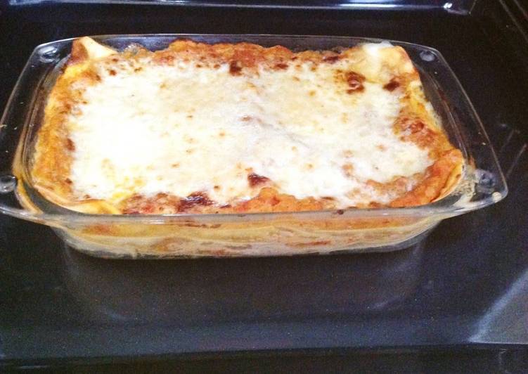 Recipe of Appetizing Lasagne with Lentils