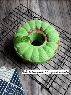 Foto resep Bolu kukus putih telur pandan moka