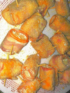 Una foto de Rollitos de bacon y queso