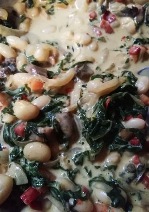 Una foto de Curry de porotos
